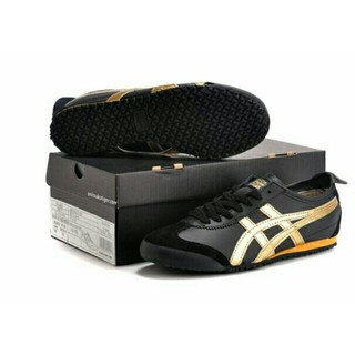 asics tiger black and gold