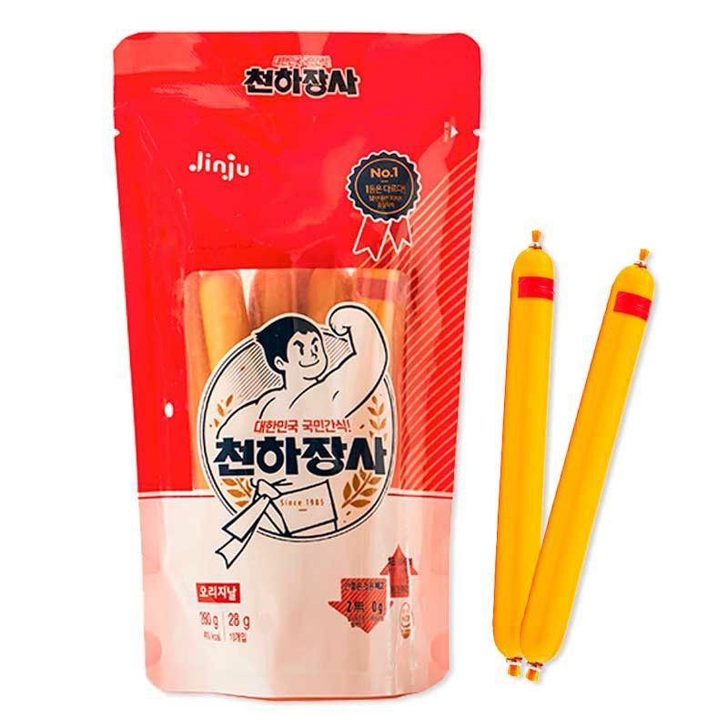 Jinju Korean Cheese Sausage Snacks 28g x 10pcs (Ready to Eat) Shopee
