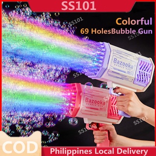 【FREE Bubble Liquid,Basin】Bubble Maker Toy Bubble Gun Bubble Machine Soap Bubble Gun Toy For Kids