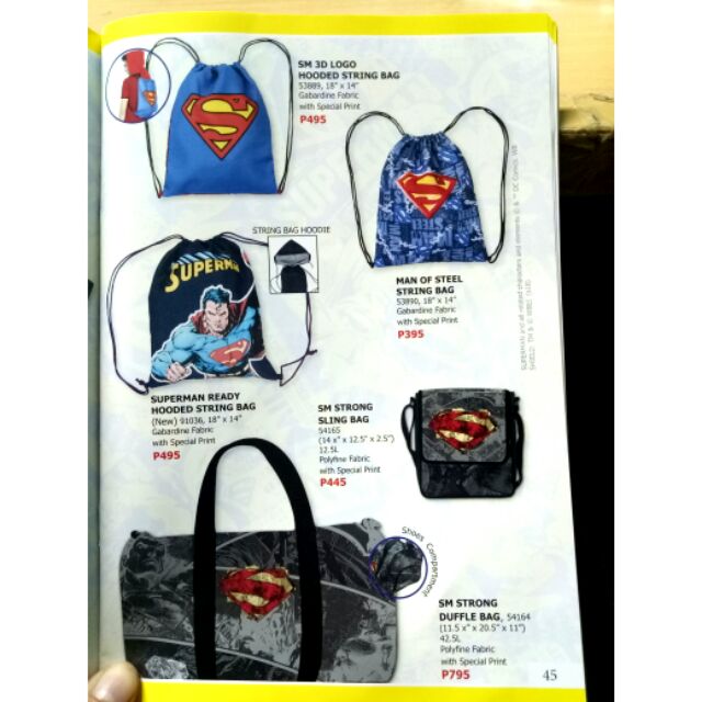 superman duffle bag