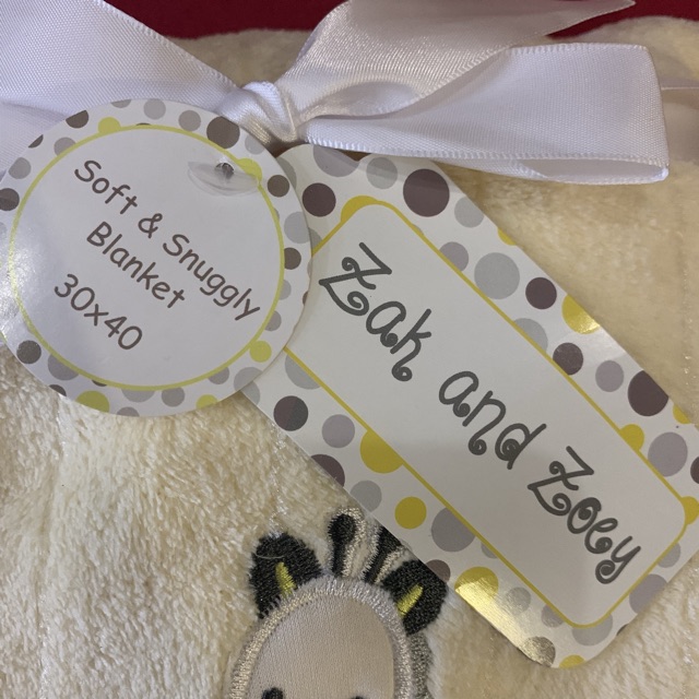 zak and zoey baby blanket