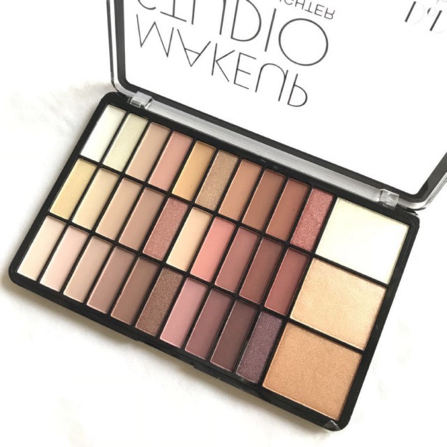 makeup studio eyeshadow and highlighter palette