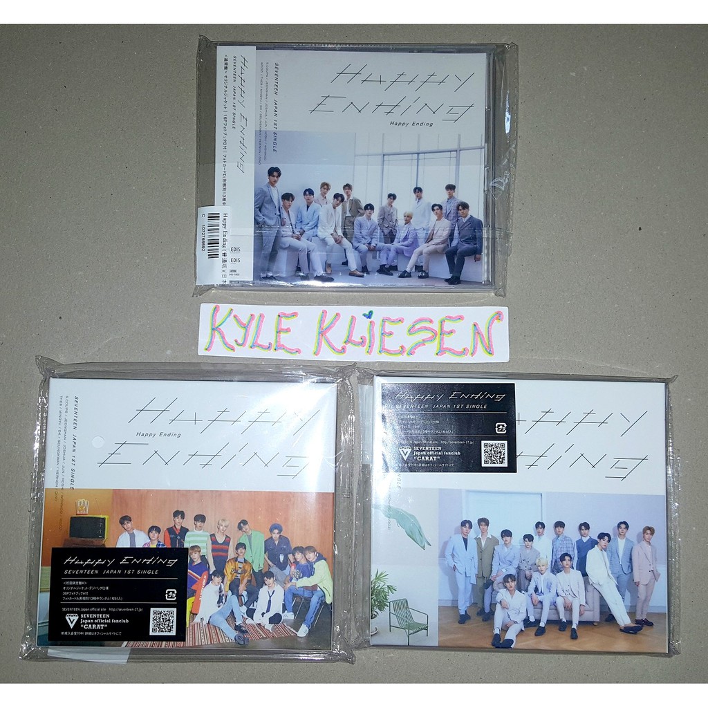 Seventeen Happy Ending Japanese 1st Single Album Shopee Philippines