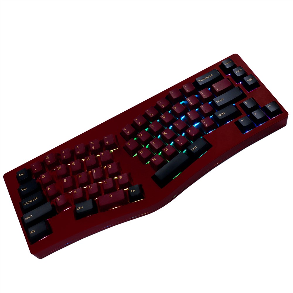 YMDK Wings RGB Hotswappable Keyboard Aluminum CNC Top Bottom VIA PCB