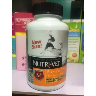 Nutrivet brewers yeast chewables for Dogs sold per 10 tablet