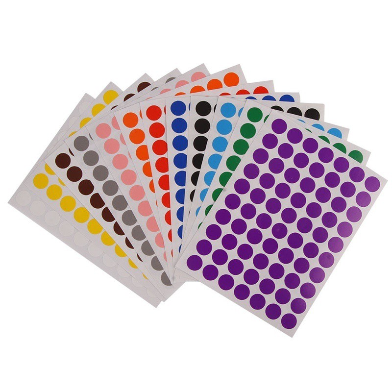 sticker paper round labels