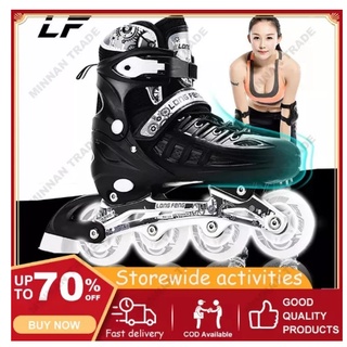 ☞Hot☜ Roller skates, ice skates adjustable size Flashing wheel