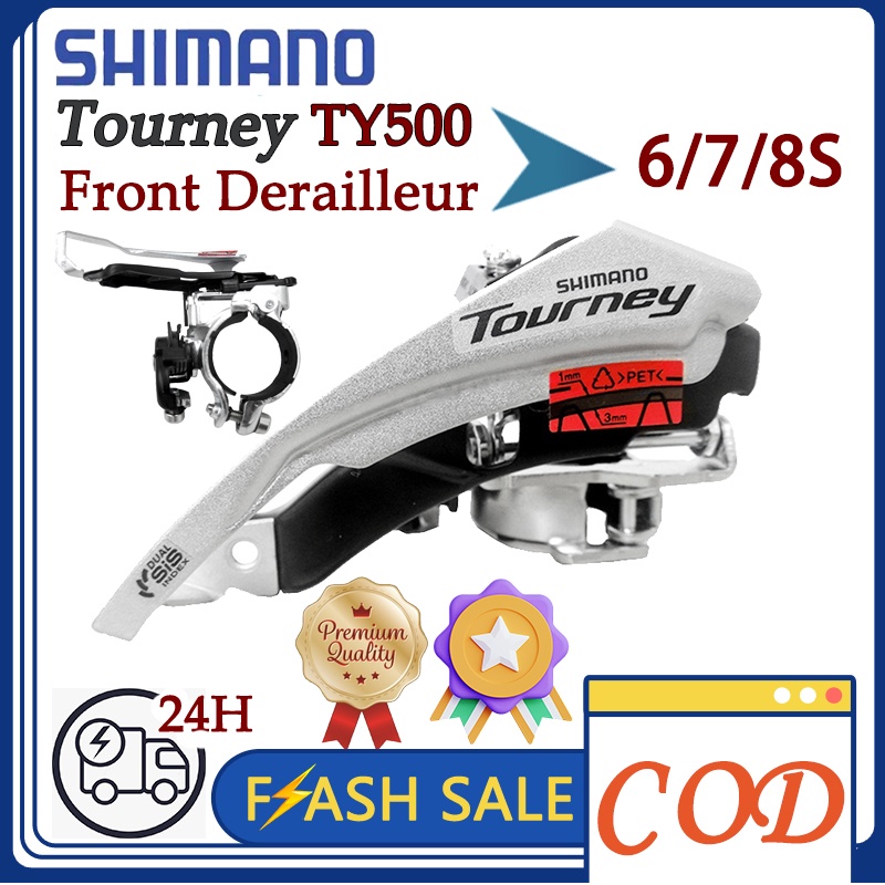 SHIMANO Tourney FD TY500 TX50 TZ30 TZ500 6 7 8 speed Clamp-On Front ...