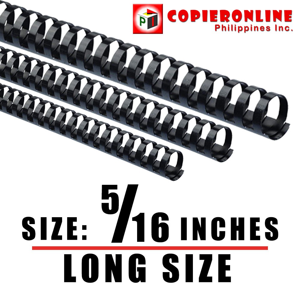Plastic Comb Binder Rings 5/16 Inches Size for LONG BOND PAPER (per