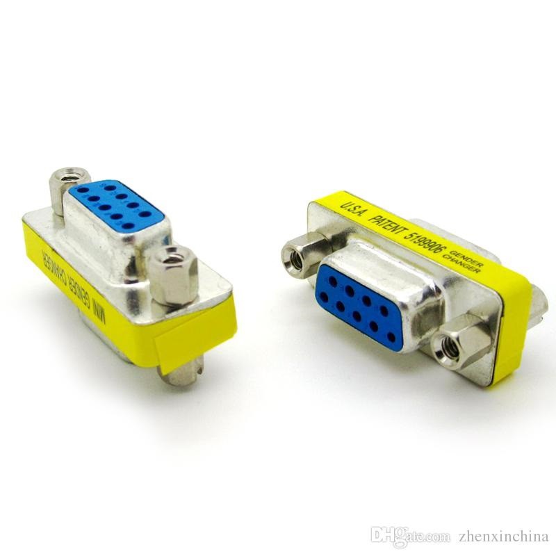 Gender Changer 9 pin Female to F Serial RS232 Adapter db9pin rs232