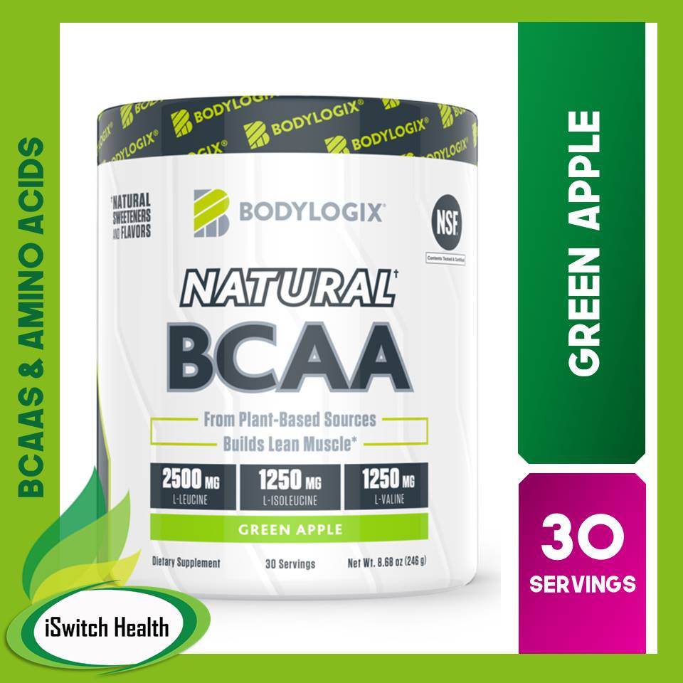 BodyLogix Natural BCAA 30 Servings Green Apple Shopee Philippines