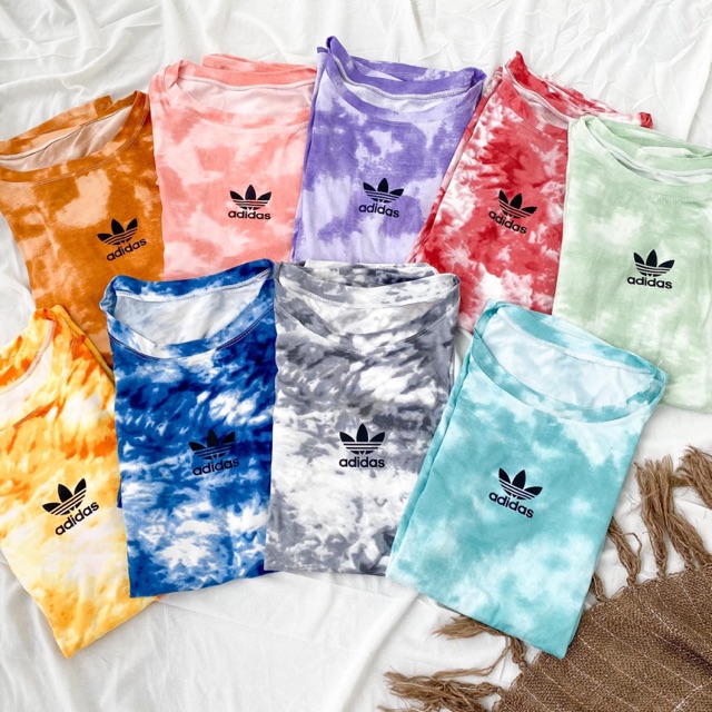 tie dye adidas outfit