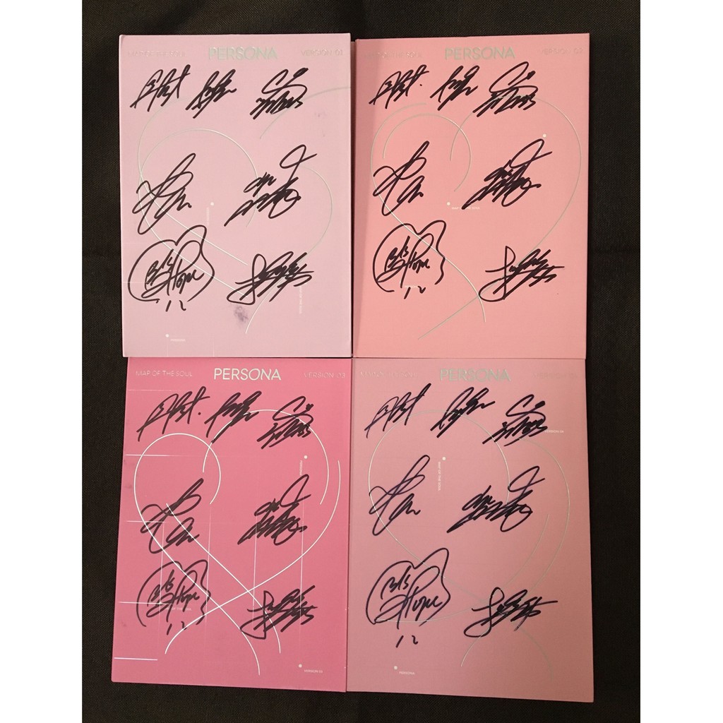 hand signed BTS autographed 4th album MAP OF THE SOUL