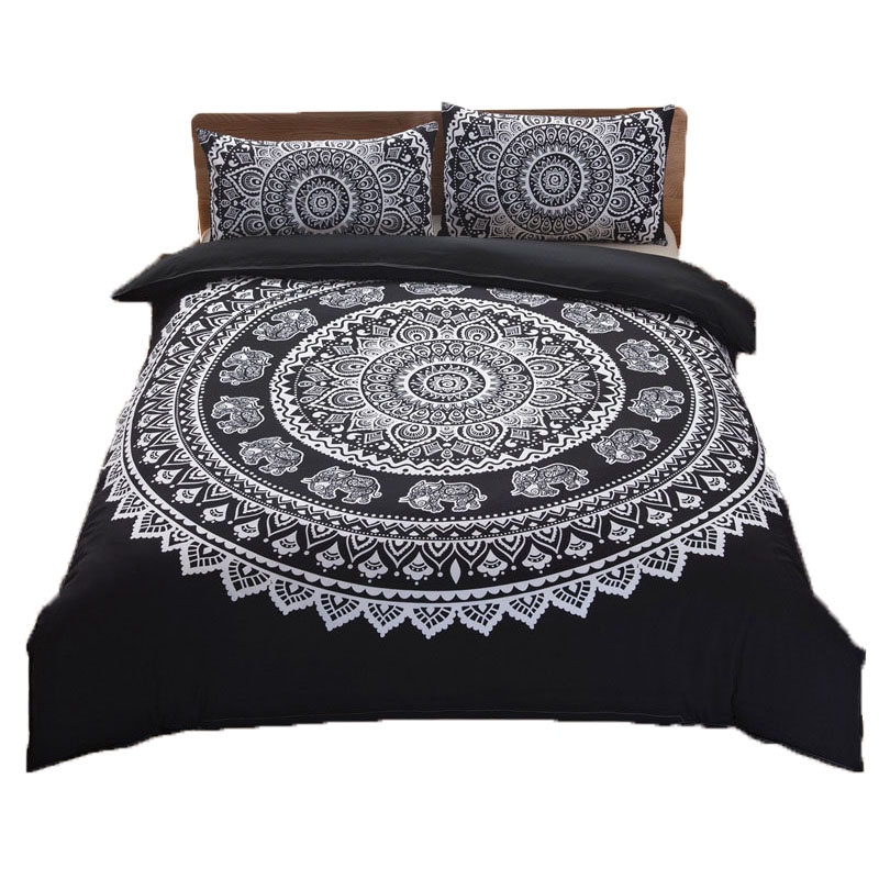 Indian Bedding Set Mandala Bohemian Quilt Duvet Cover Super King