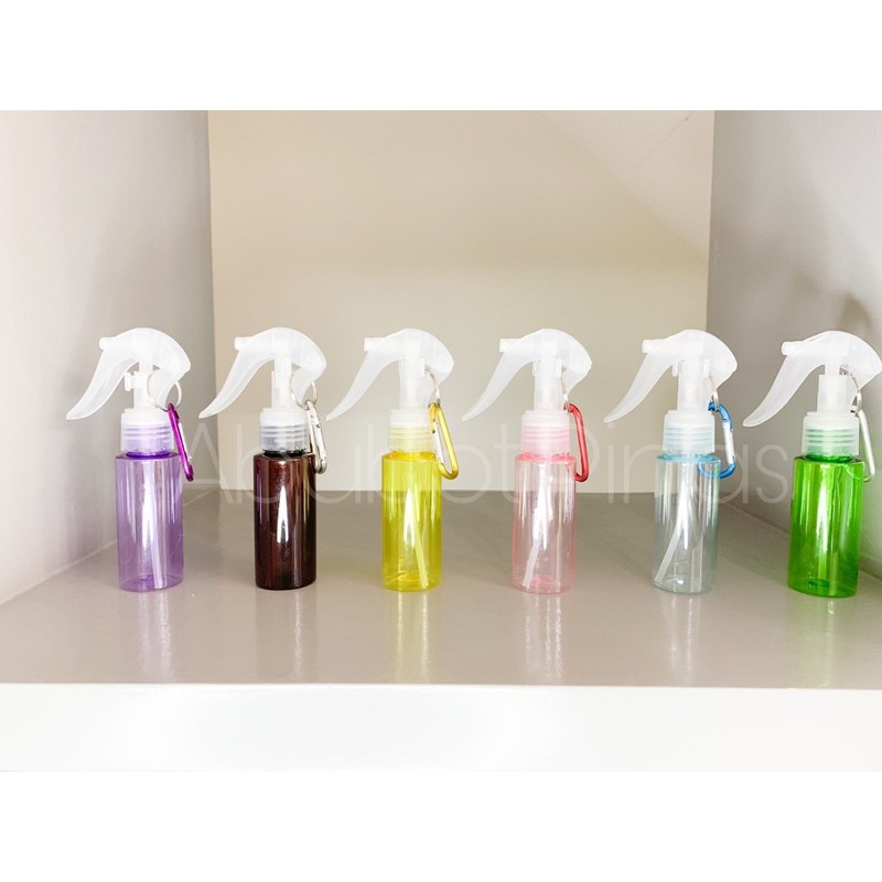 60ML MINI TRIGGER BOTTLE SPRAY WITH KEYCHAIN / ALCOHOL SPRAY / BOTTLE