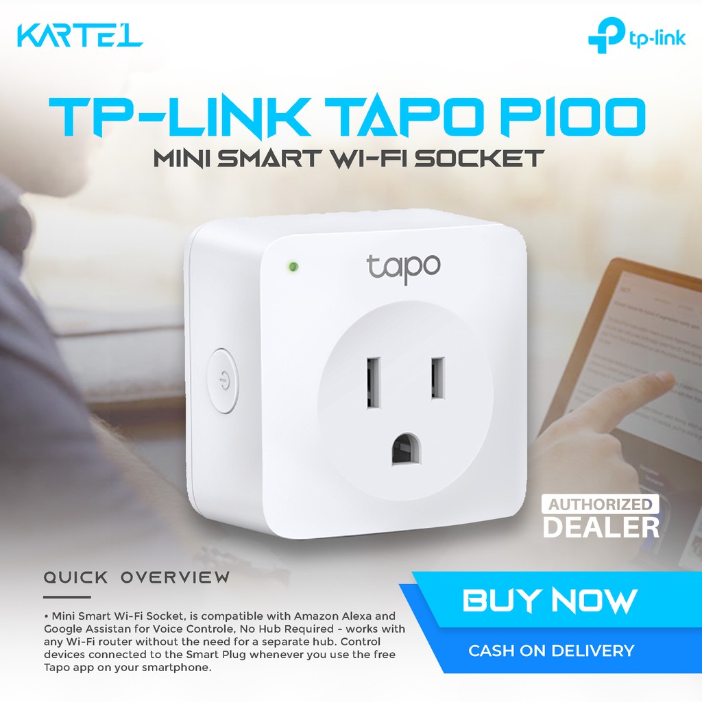 TPLink TAPO P100 Smart Home WiFi Socket Plug Shopee Philippines