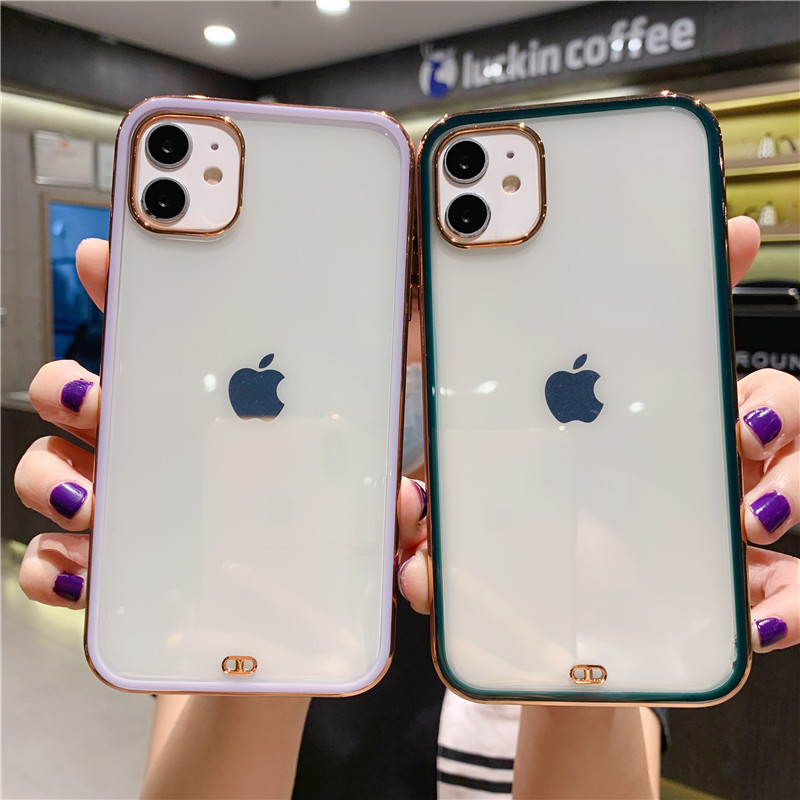 For Iphone 13 Pro Max 11 Case Luxury Gold Plated Electroplate 12 Square Clear Case For Iphone Xr 7 8 Plus 11 Pro Max Xs X Silicone Cover Shopee Philippines