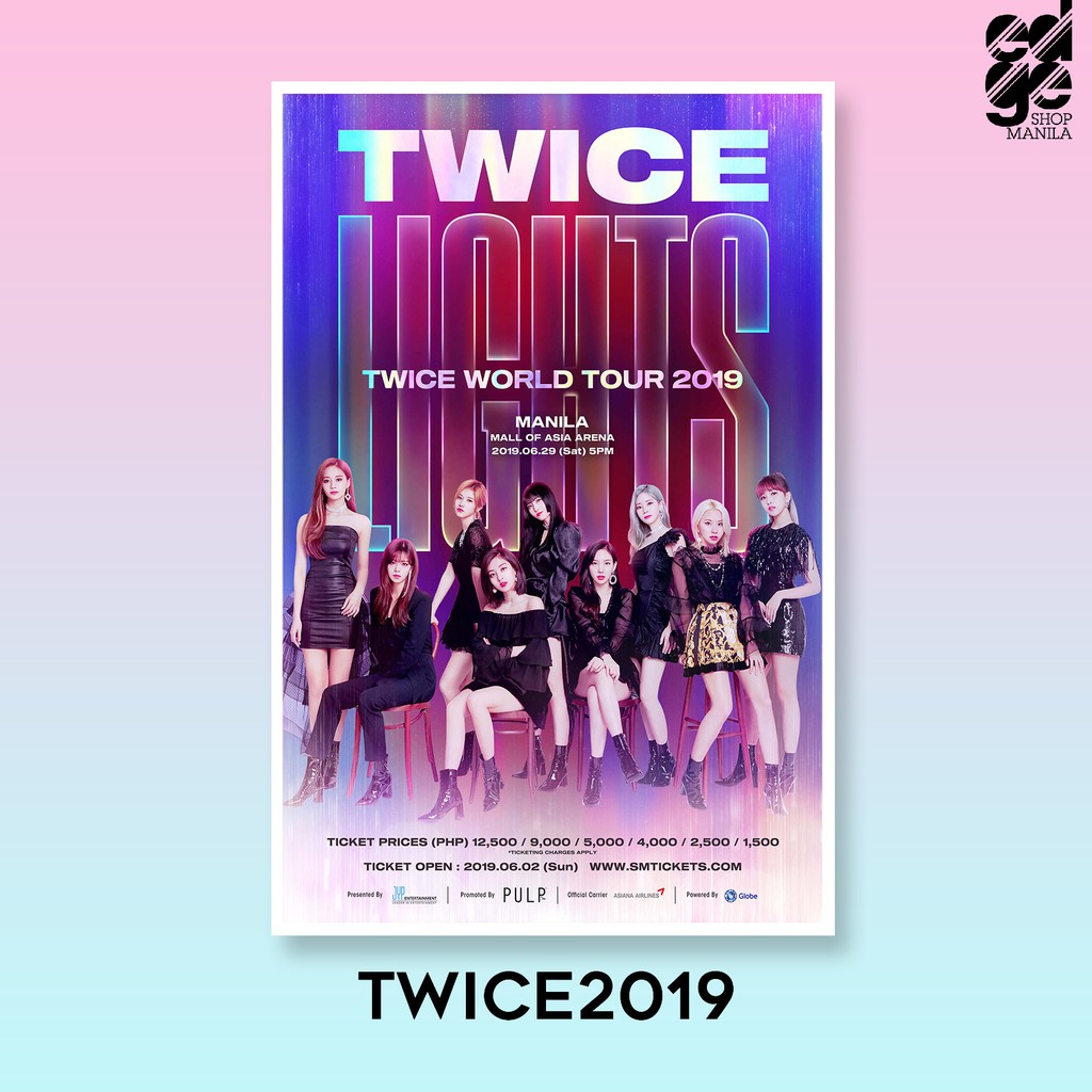 Twice In Manila Concert Posters 305mm X 470mm Shopee Philippines