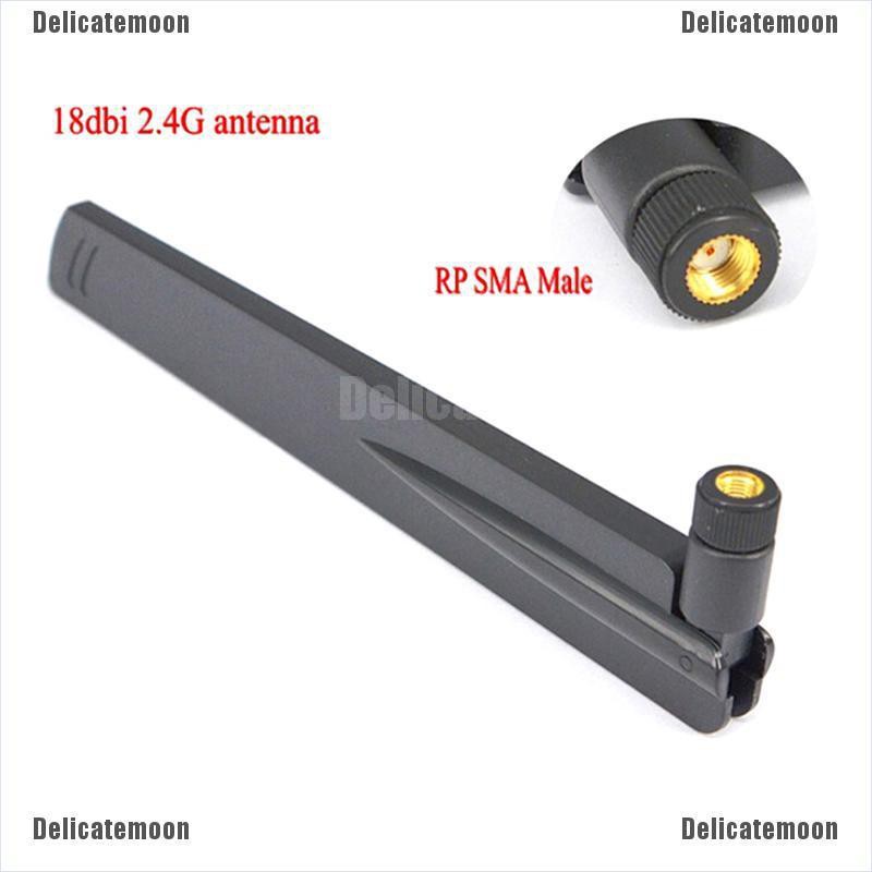 Dm 18dbi 2 4g Wifi Antenna Rp Sma Male Wlan Router Antenna Connector Booster Shopee Philippines