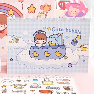 40 Sheets A5/A4 Cute Cartoon Stickers Collection Book Student Loose-Leaf Release Paper Handbook #9
