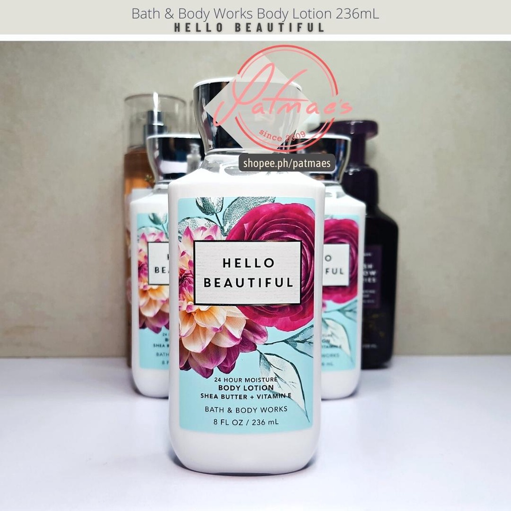 Bath and Body Works Body Lotion Hello Beautiful 236mL Shopee Philippines