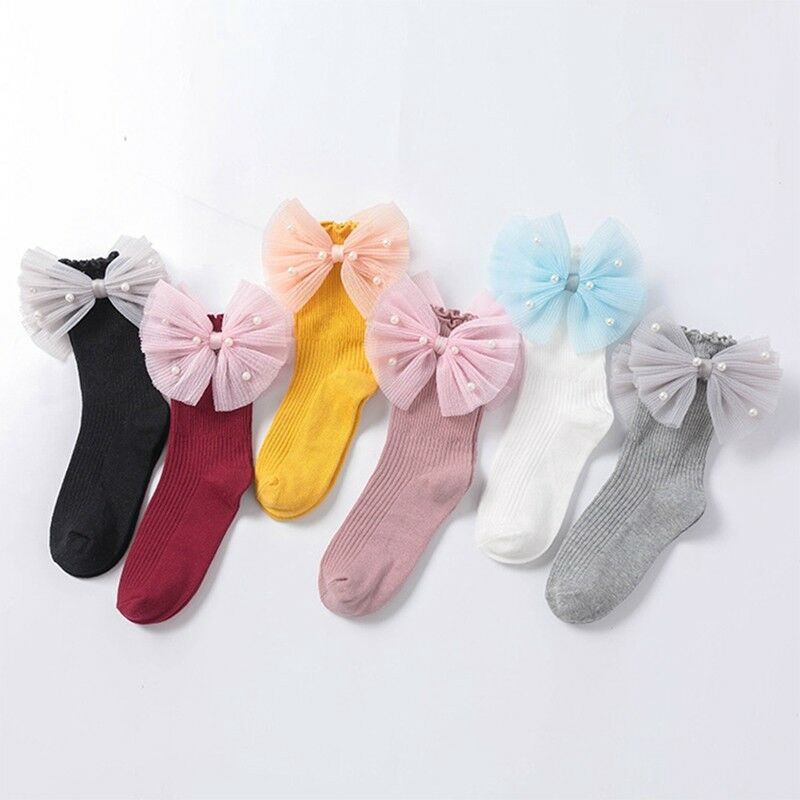 baby girl socks with bows