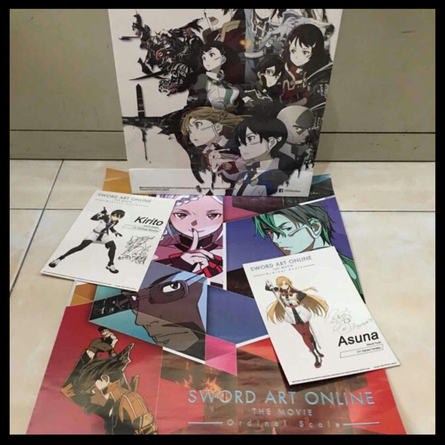 SAO Sword Art Online Ordinal Scale movie perks. Anime collectibles  merchandise collection | Shopee Philippines