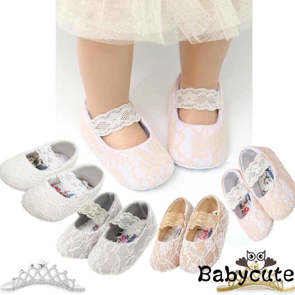 B Bnewborn Baby Infant Girl Crib Shoes Soft Sole Shopee