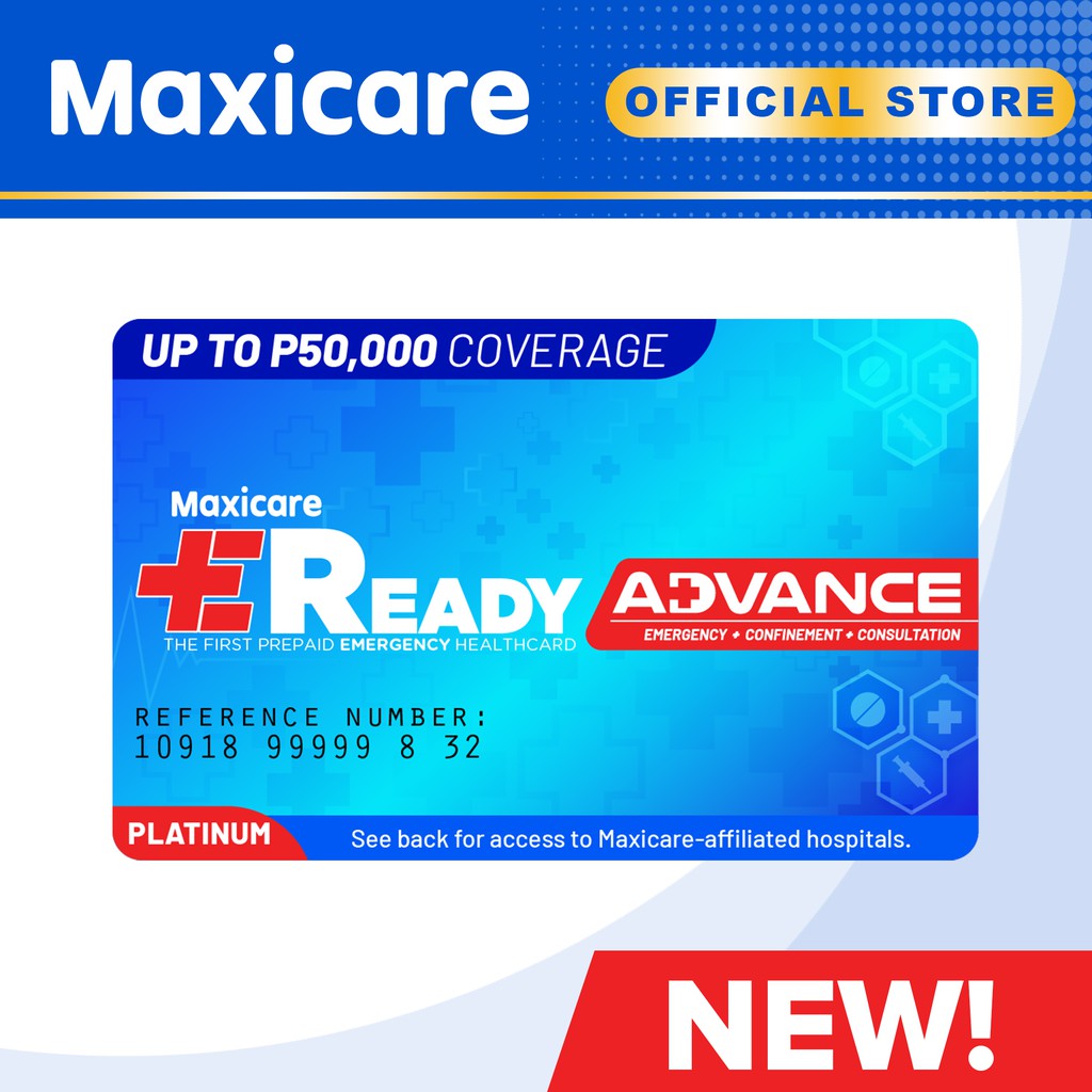 Maxicare EReady Advance Platinum Health card / Prepaid health card