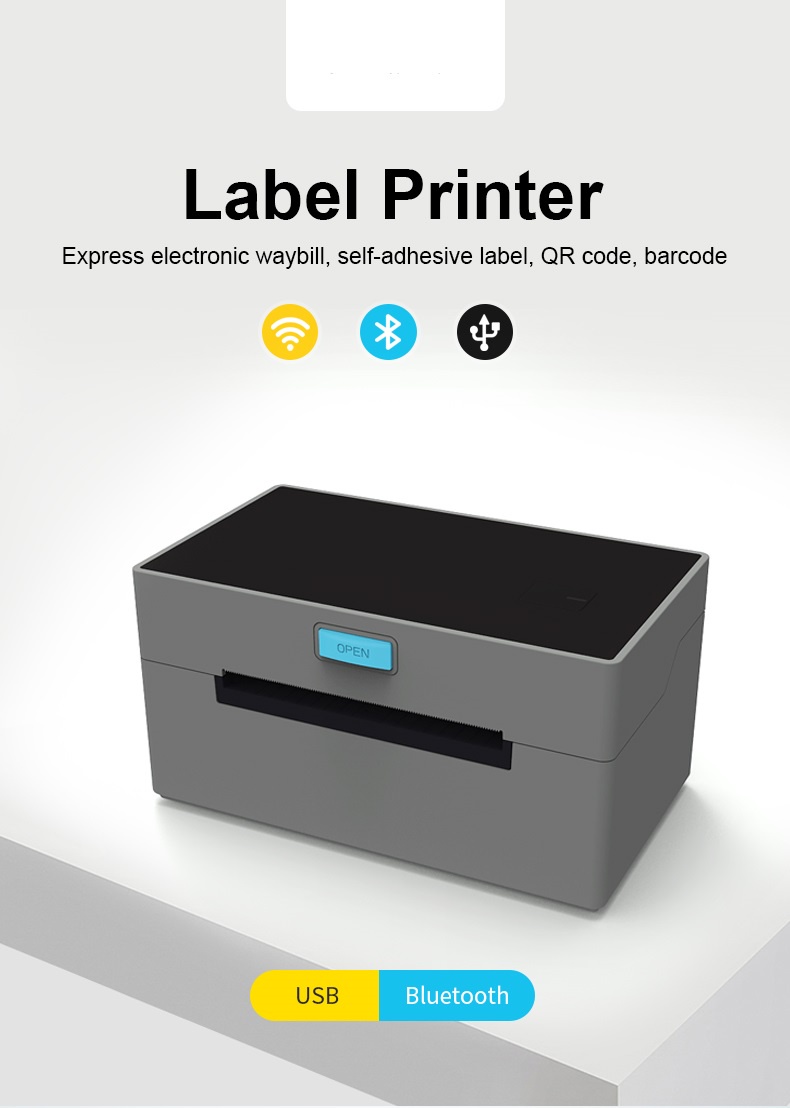 Waybill Printer VOZY T7 Cellphone Bluetooth USB Thermal Printer A6 4*6 inch Shipping Label