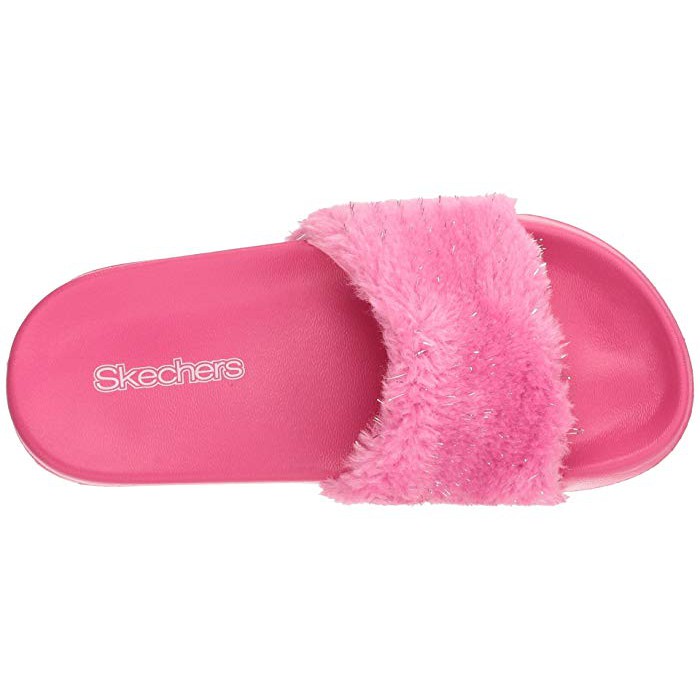 skechers fur slides