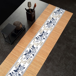 ℗▧Plain Earth Bamboo Tea Mat Small Insulation Pad Table Flag Cloth Dry Tea Set Accessories Tea Pad W #9