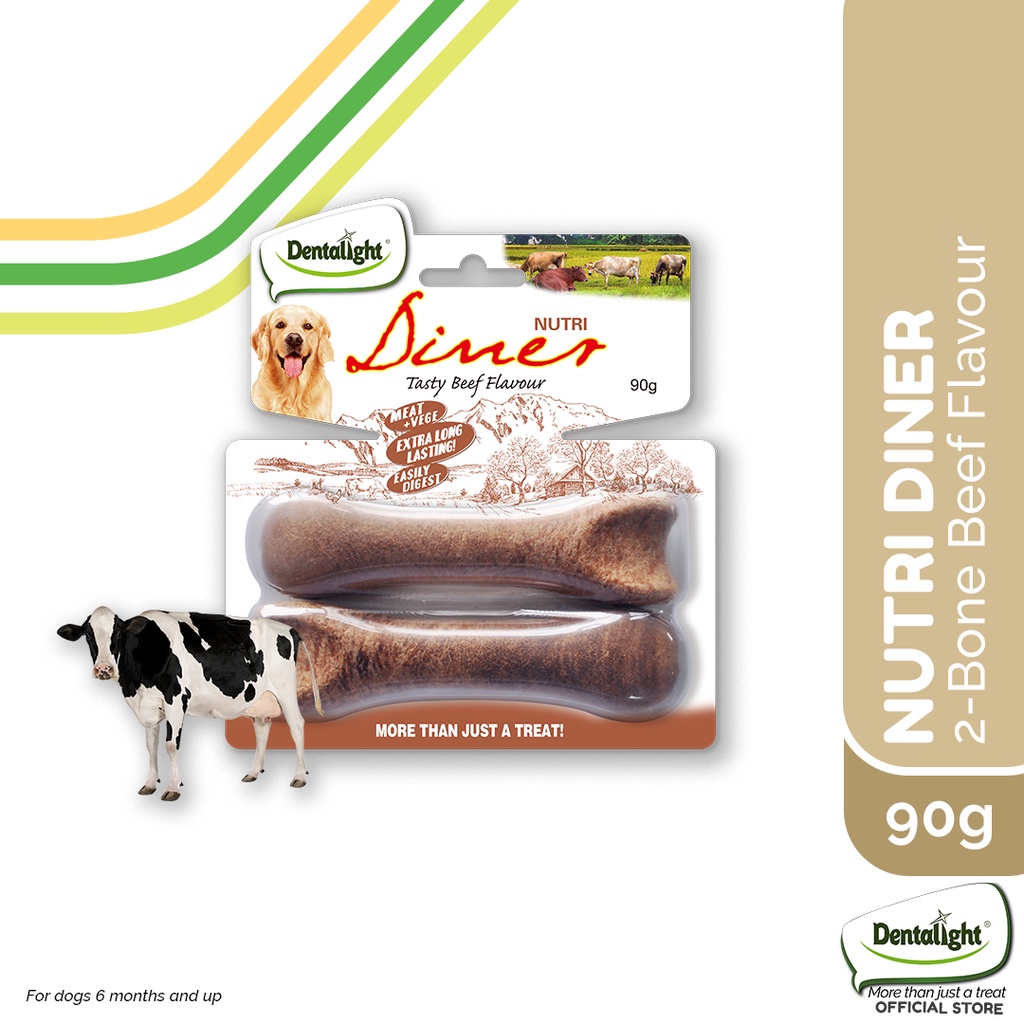 Dentalight Nutri Diner Dental Dog Treats 90 Grams Beef Flavour Shopee
