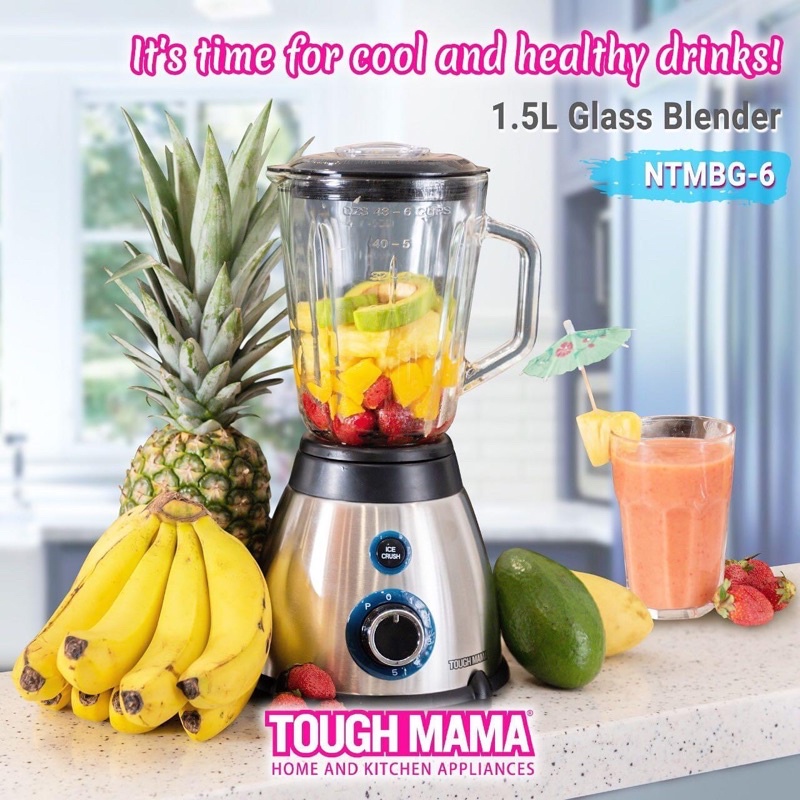 Tough Mama NTMBG6 1.5 L Ice Crushing Glass Blender Shopee Philippines