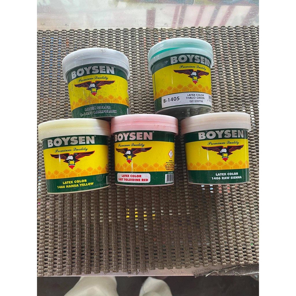LATEX COLOR 1/4L BOYSEN PAINT FOR CEMENT Shopee Philippines