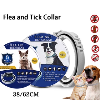 Dog Cat Flea & Tick Prevention Collar 8 Months Long-term Protection Flea Tick Collar