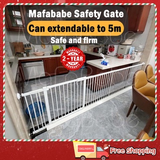 MaFaBabe 75-404cm Baby Safety Door Gate Pet Dog Cat Fence Stair Door Metal High Strength Iron Gate