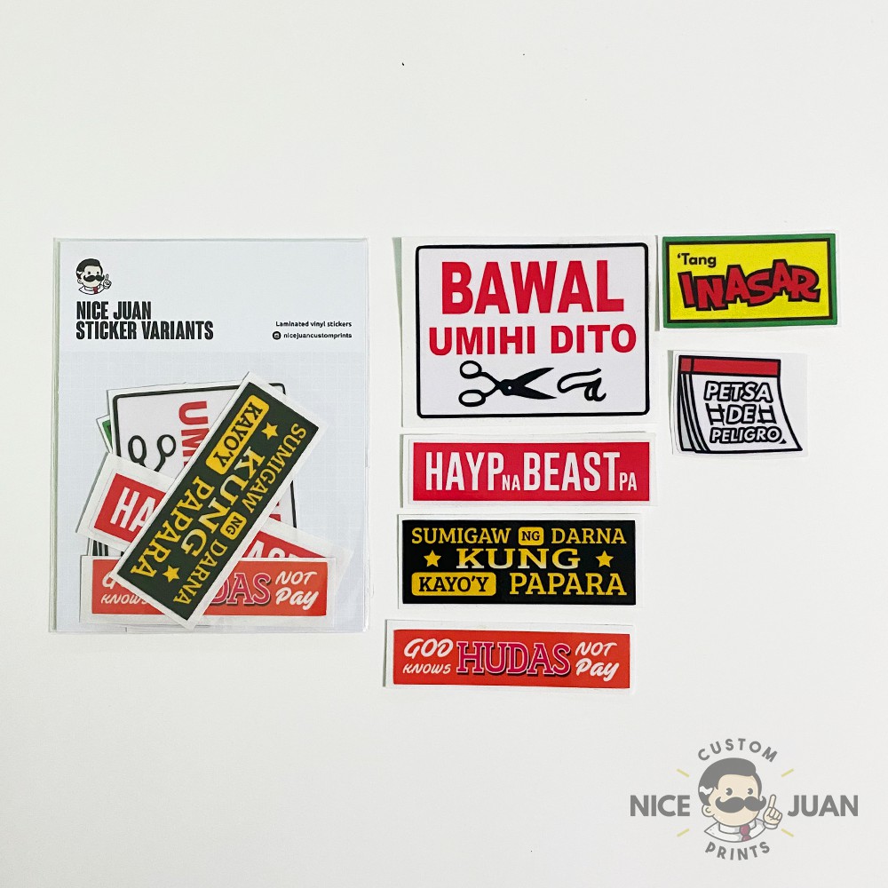 Manila Signs Vinyl Stickers (Glossy) Shopee Philippines