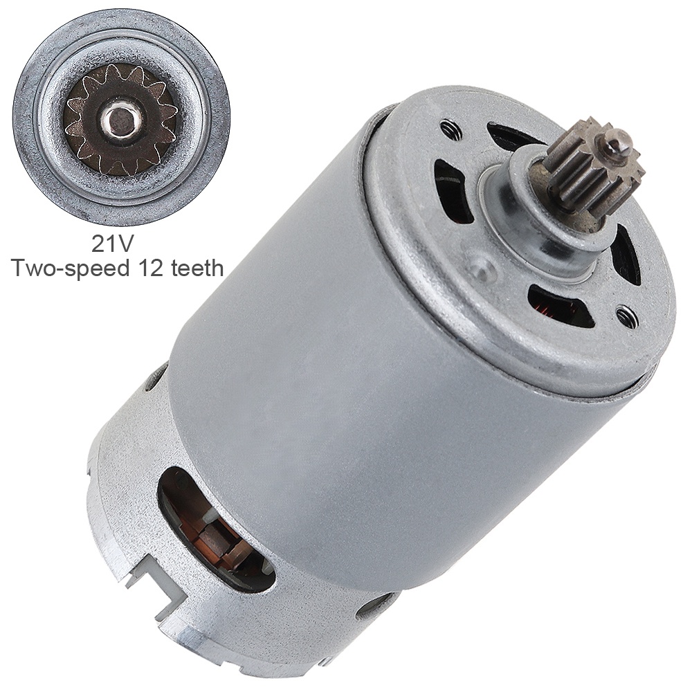 RS550 21V 19500 RPM DC Motor with Two-speed 12 Teeth and High Torque ...