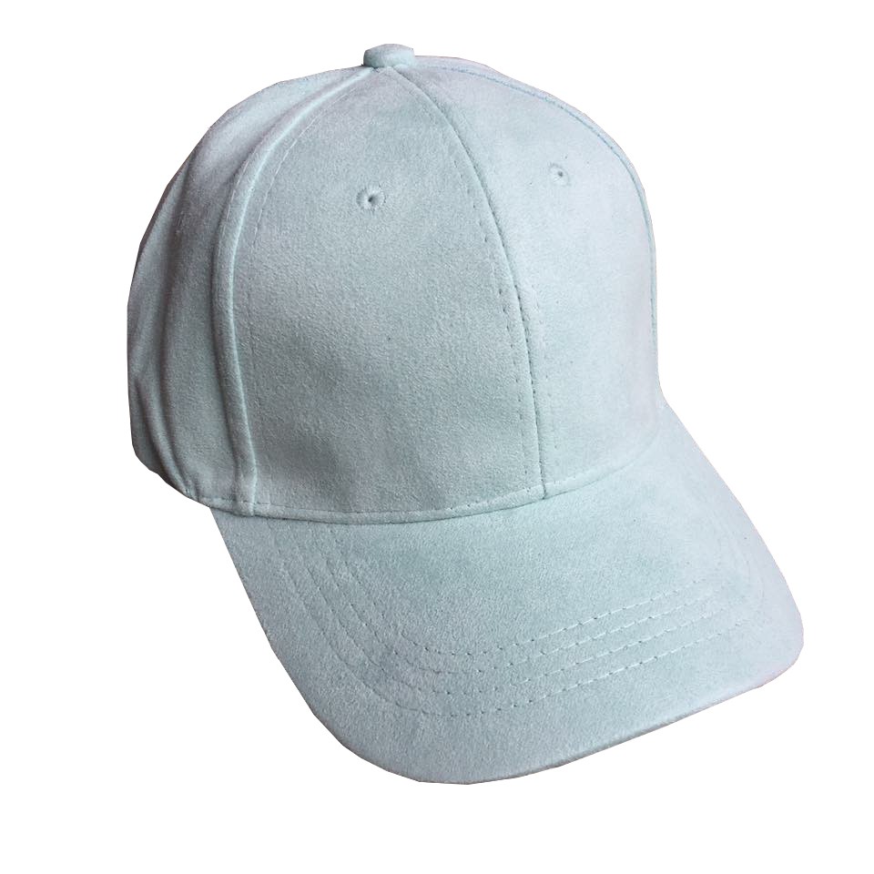 green suede baseball cap