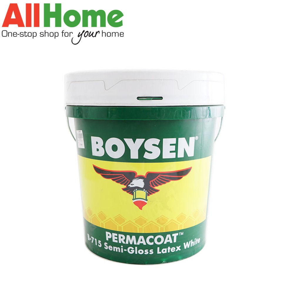 Boysen BS 715 Permacoat Latex Semigloss White 16L Shopee Philippines