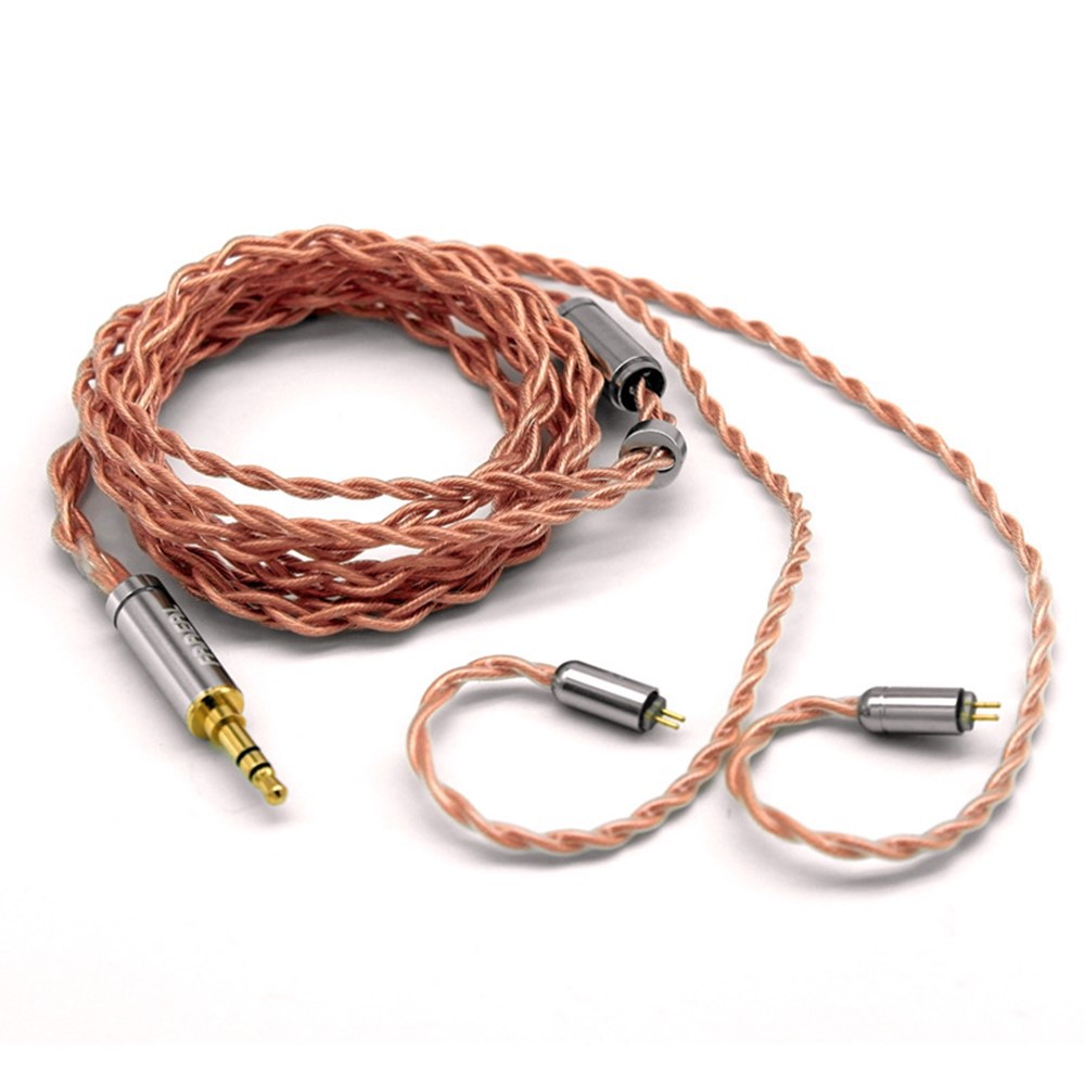 FAAEAL 5N OFC 4 Core High Purity Copper Gold-plated Earphone Upgrade Cable For TFZ/TRN/KZ ZST/FAAEAL