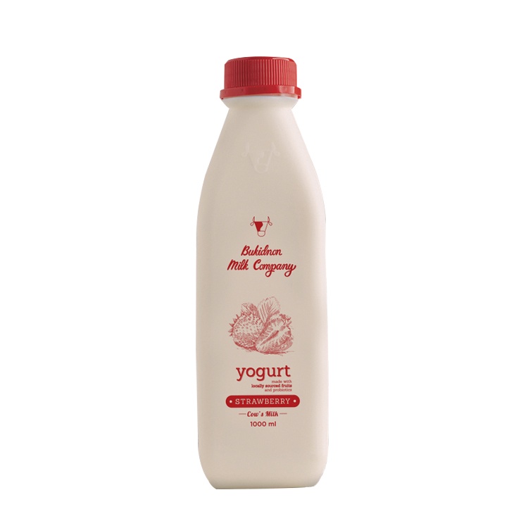 Bukidnon Milk Company Strawberry Yogurt 1L - Dairy | Shopee Philippines