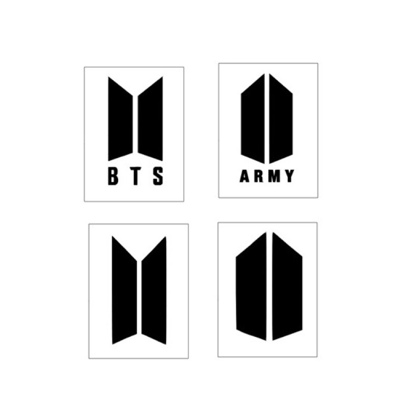 Bts Logo Vinyl Weatherproof Stickers | Shopee Philippines