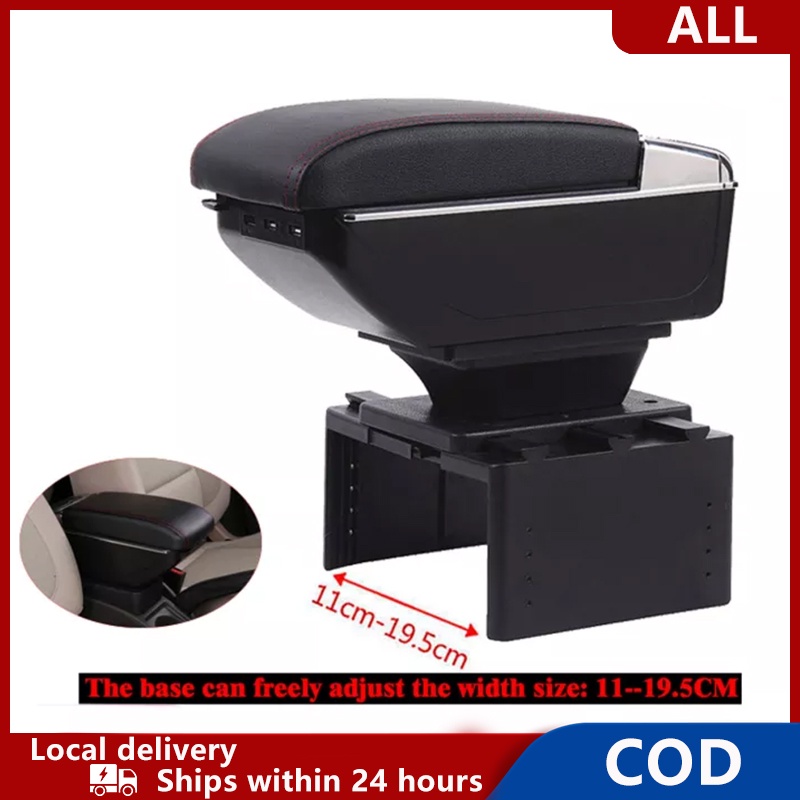 Car Universal Armrest Console Box Center Box w/ USB PORTS Good Quality