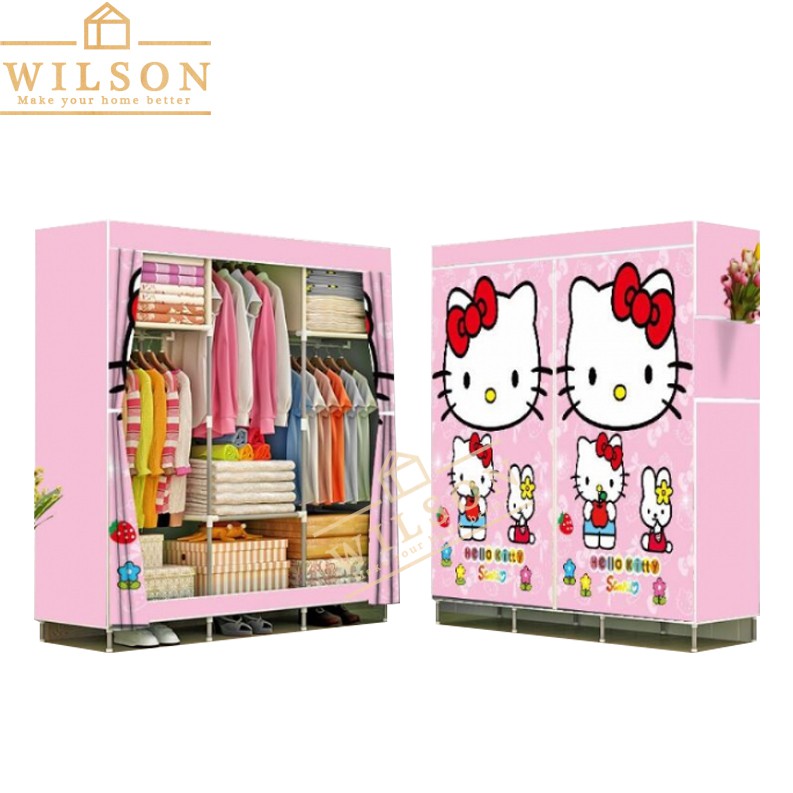 Wilson Cod Hello Kitty Storage Wardrobe Cabinet Shopee