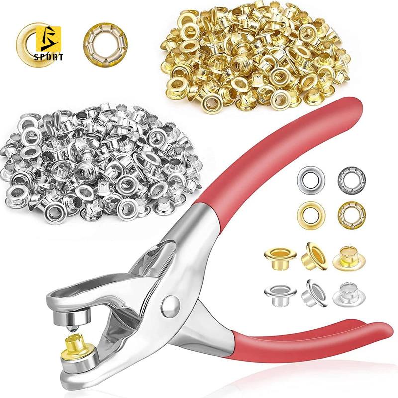 401Pcs 1/4inch 6mm Grommet Eyelet Pliers Kit, Grommet Tool Kit with 400