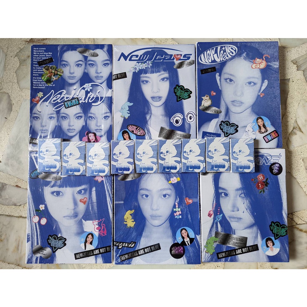 [ON HAND] NEW JEANS BLUE BOOK WEVERSE SEALED ALBUM Hanni Haerin Hyein ...