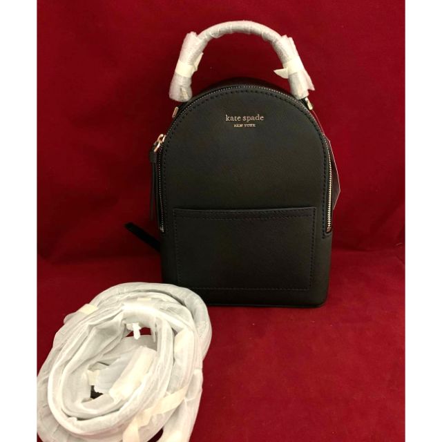 ORIGINAL KATE SPADE 2 WAY BACKPACK SLING BAG BLACK | Shopee Philippines