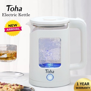 Electric Kettle Toha 1.5L Water Kettle Translucent Glass Fast Boiling Kettle Kitchen home Appliances